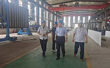 Secretary Sun of Zhongjie Industrial Park Comes to Our Company for Inspection